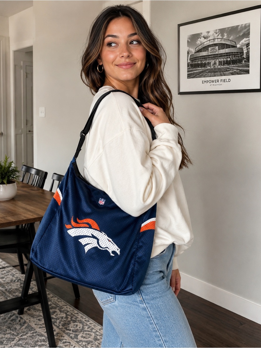 Denver Broncos NFL Jersey Purse Shoulder Bag by Little Earth